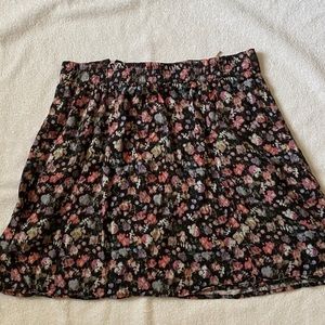 Flowing floral skirt